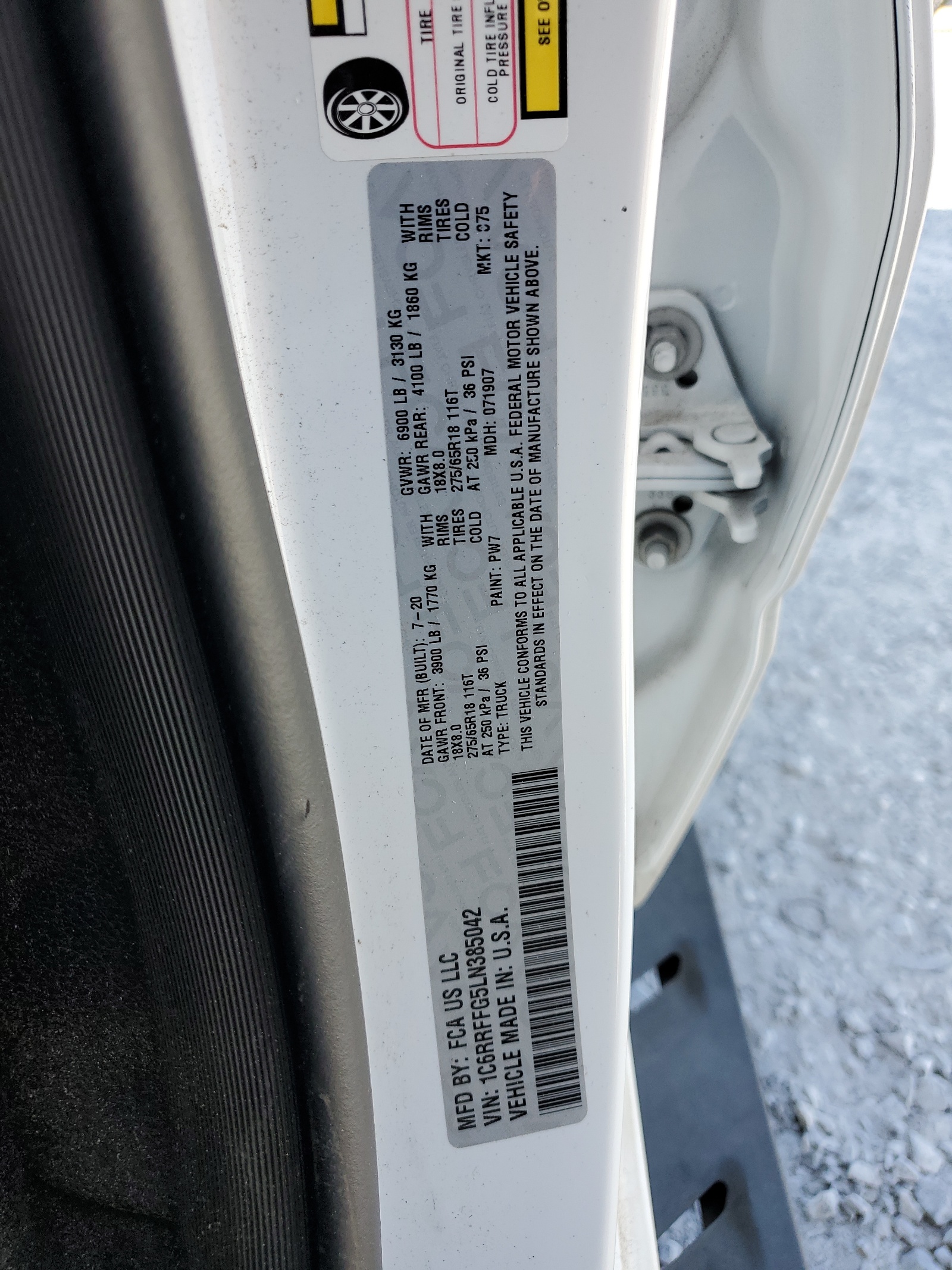 1C6RRFFG5LN385042 2020 Ram 1500 Big Horn/Lone Star