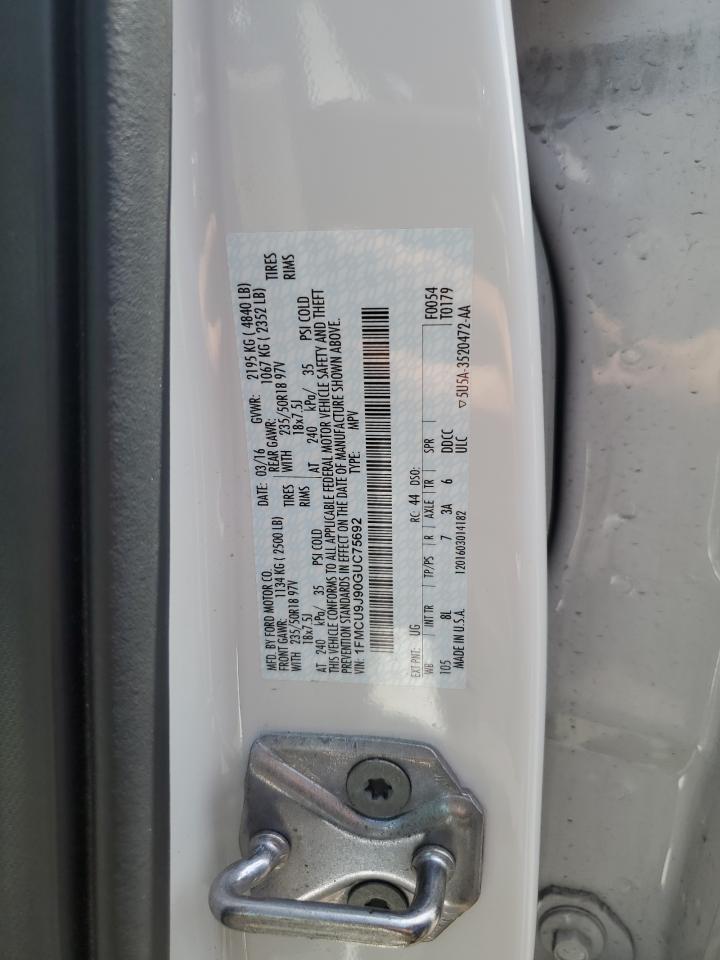 1FMCU9J90GUC75692 2016 Ford Escape Titanium