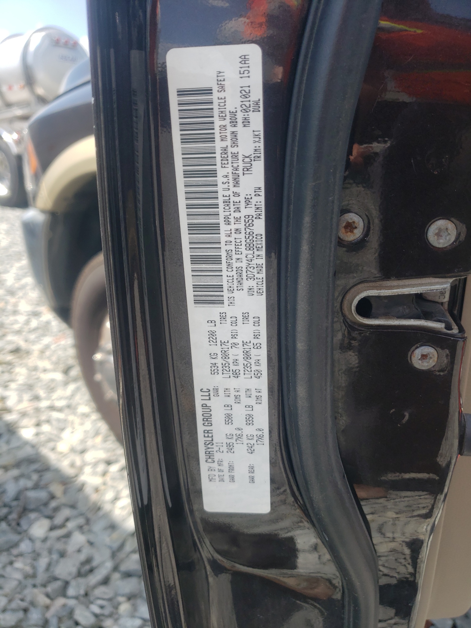 3D73Y4CL8BG567659 2011 Dodge Ram 3500