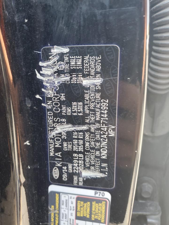 2015 Kia Soul VIN: KNDJN2A24F7144992 Lot: 60807784