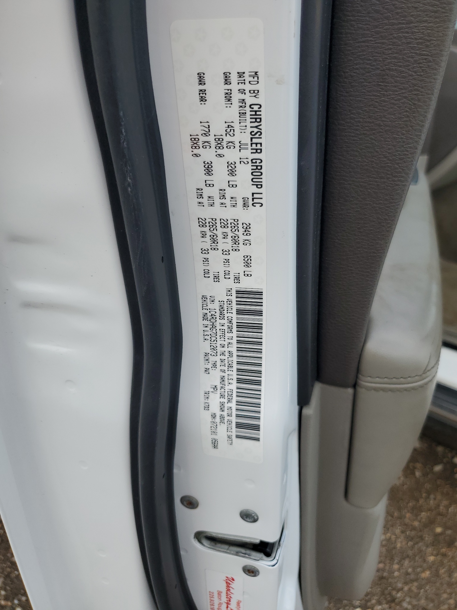 1C4RDHAG7DC512073 2013 Dodge Durango Sxt