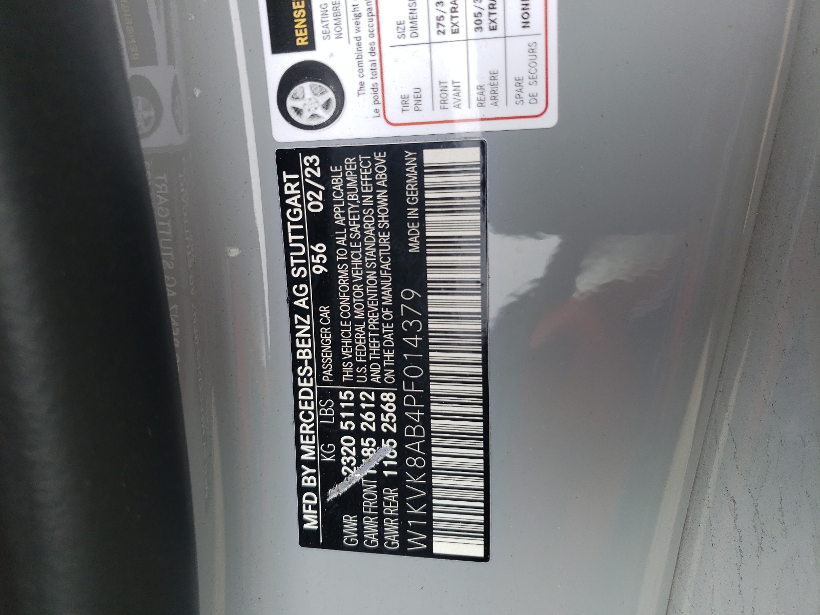 W1KVK8AB4PF014379 2023 Mercedes-Benz Sl 55 Amg