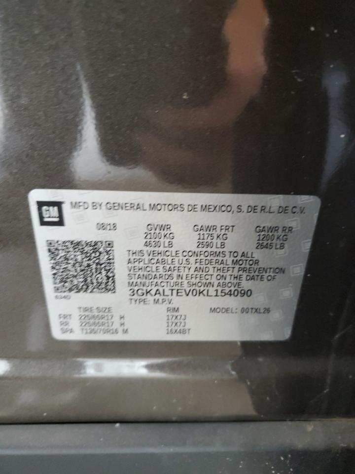 2019 GMC Terrain Sle VIN: 3GKALTEV0KL154090 Lot: 60937444