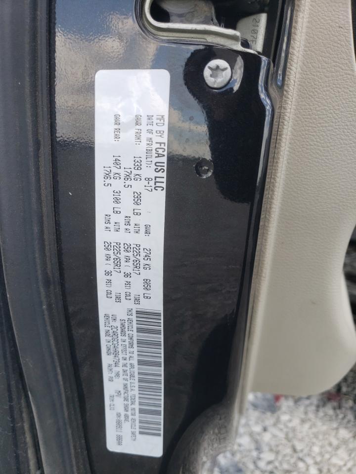 2017 Dodge Grand Caravan Sxt VIN: 2C4RDGCG4HR847344 Lot: 59644154