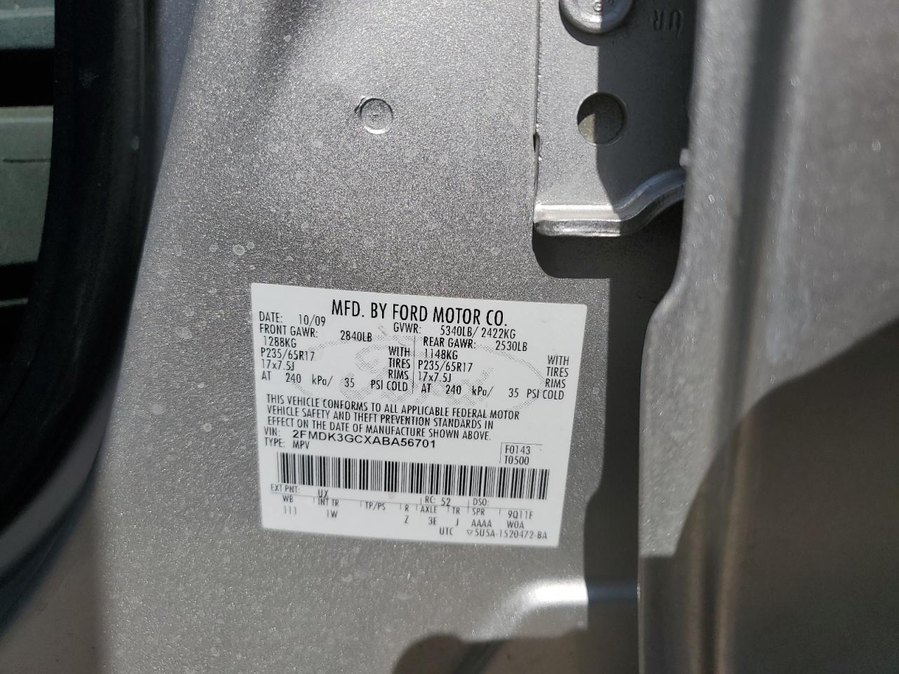 2018 Ford Edge Se VIN: 2FMDK3GCXABA56701 Lot: 60223224