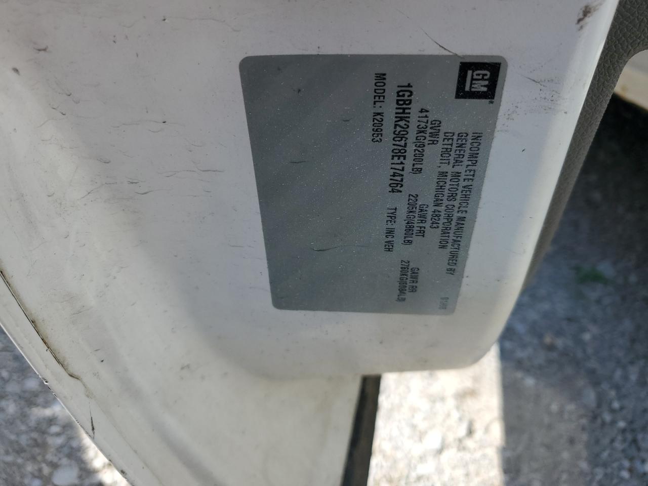 2008 Chevrolet Silverado K2500 Heavy Duty VIN: 1GBHK29678E174764 Lot: 61030274