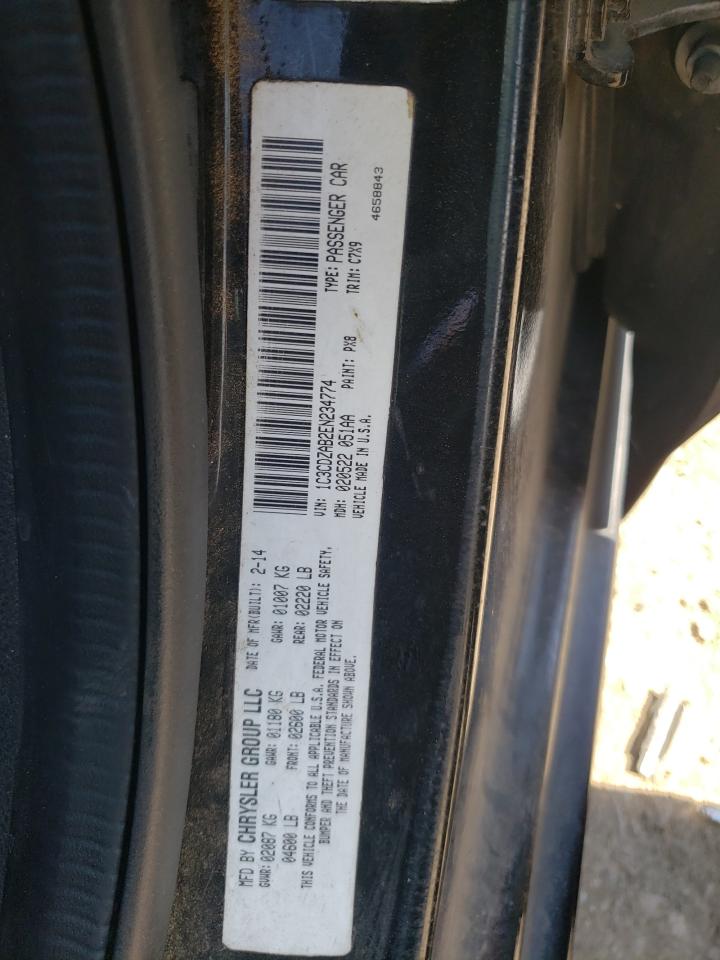 2014 Dodge Avenger Se VIN: 1C3CDZAB2EN234774 Lot: 58136804