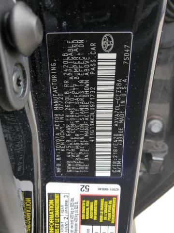 4T1G11AK3LU971732 | 2020 Toyota camry se