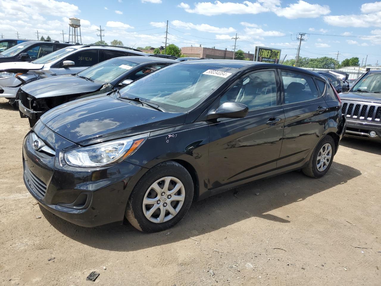 2014 Hyundai Accent Gls en Venta en Dyer, IN - Rear End