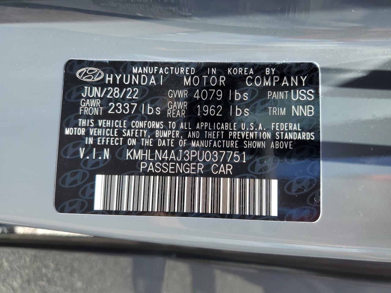 KMHLN4AJ3PU037751 2023 HYUNDAI ELANTRA - Image 14