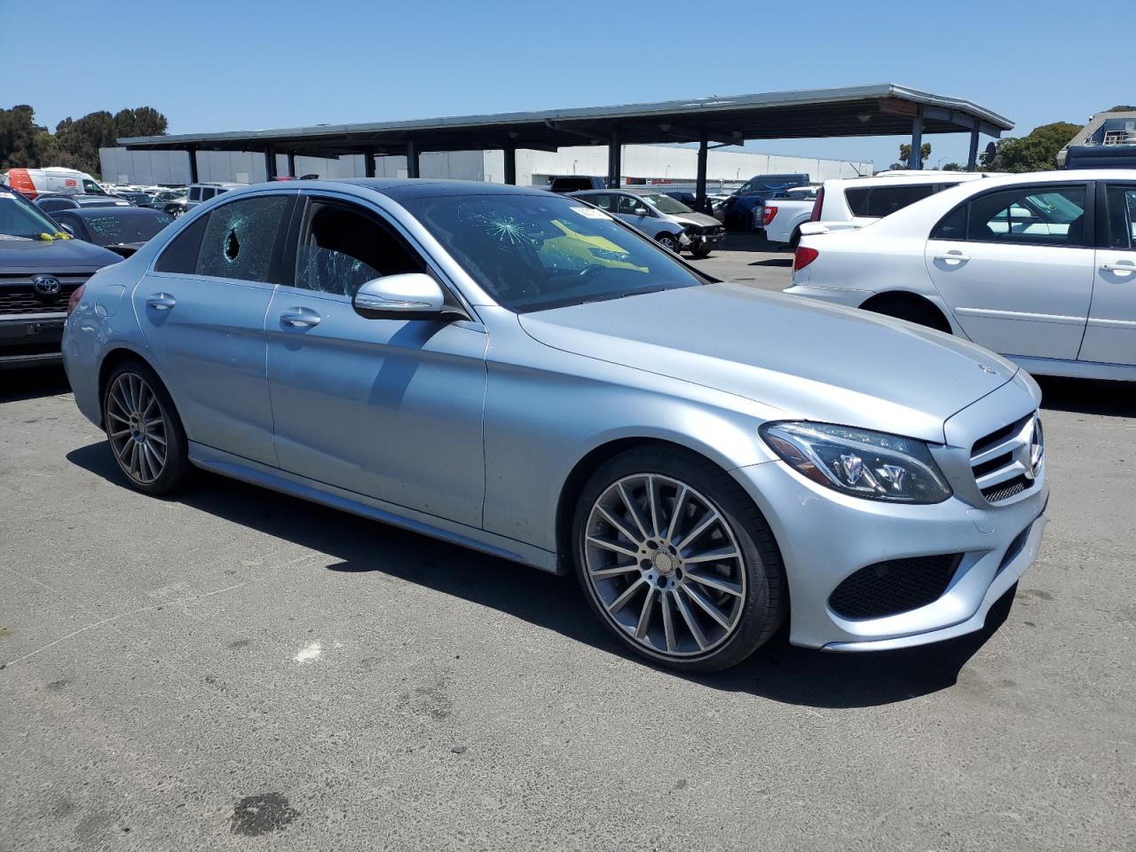 VIN 55SWF4JB1FU090624 2015 MERCEDES-BENZ C-CLASS no.4