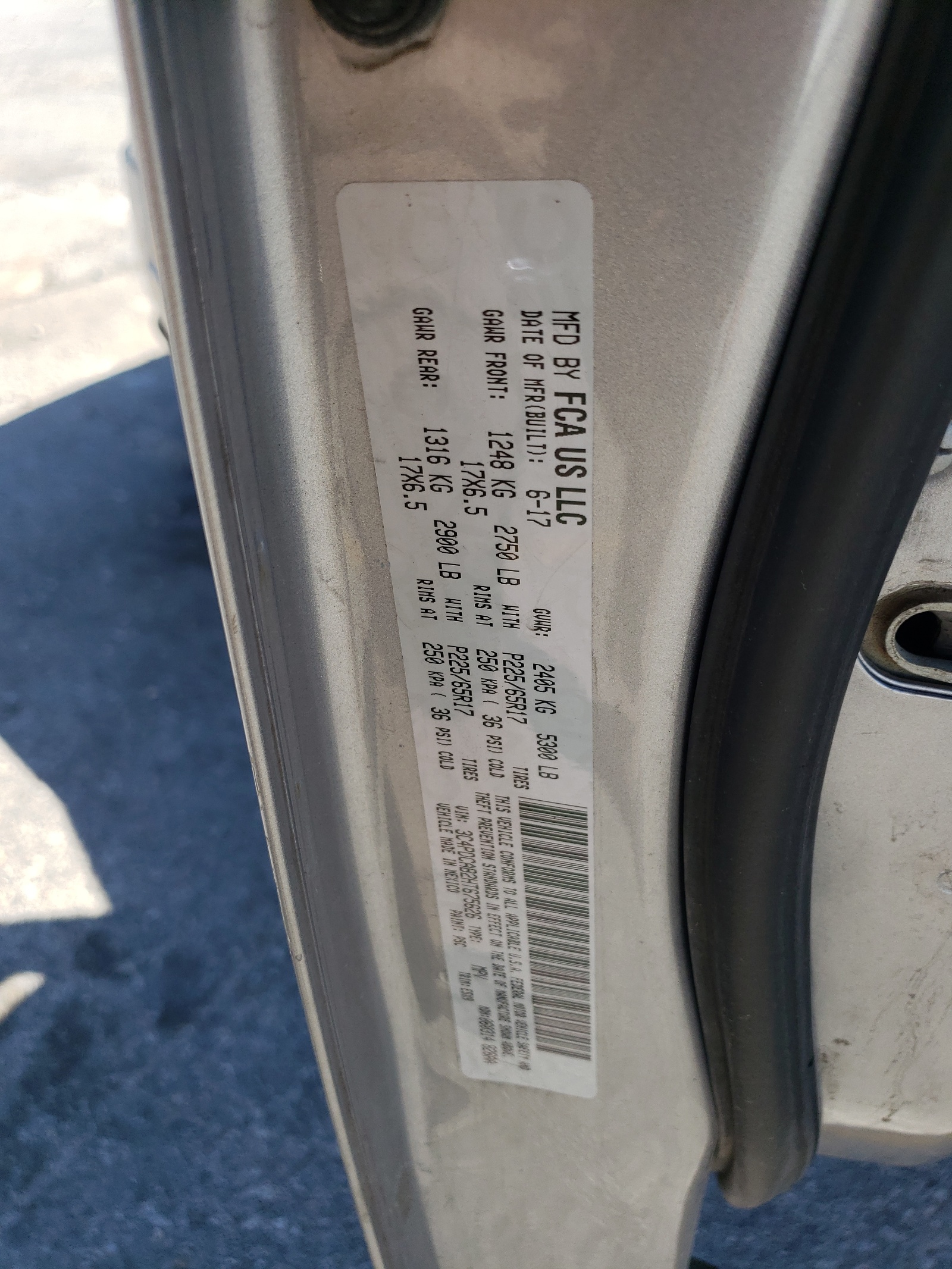 3C4PDCAB2HT675626 2017 Dodge Journey Se