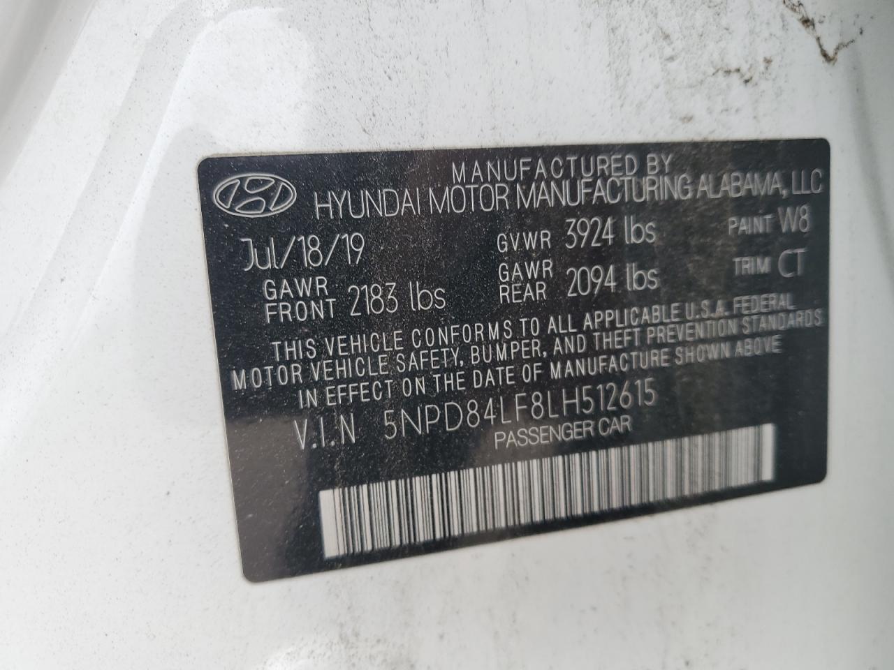 5NPD84LF8LH512615 2020 HYUNDAI ELANTRA - Image 13