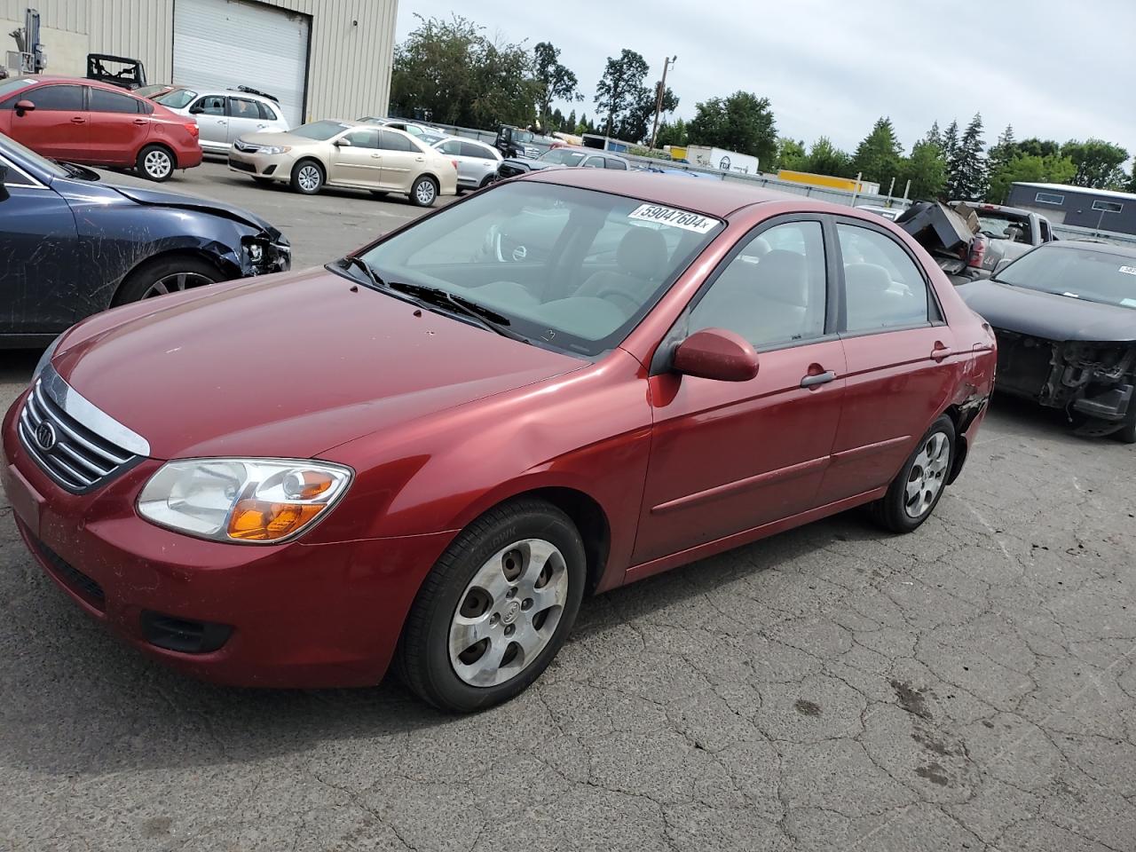 2009 Kia Spectra Ex VIN: KNAFE222395667602 Lot: 59047604