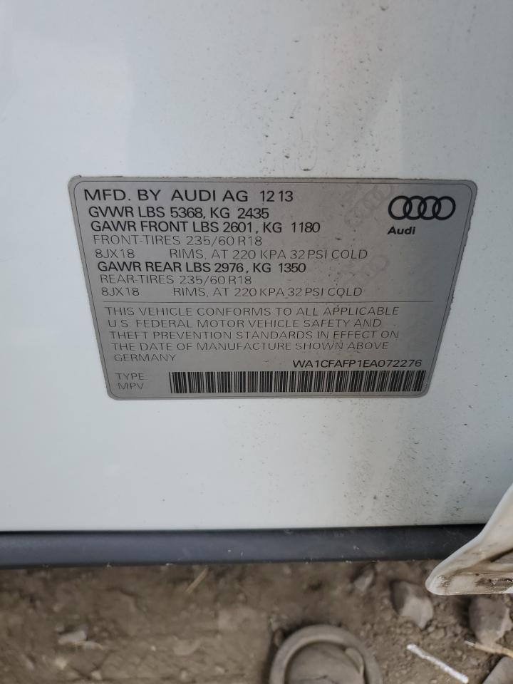 WA1CFAFP1EA072276 2014 Audi Q5 Premium