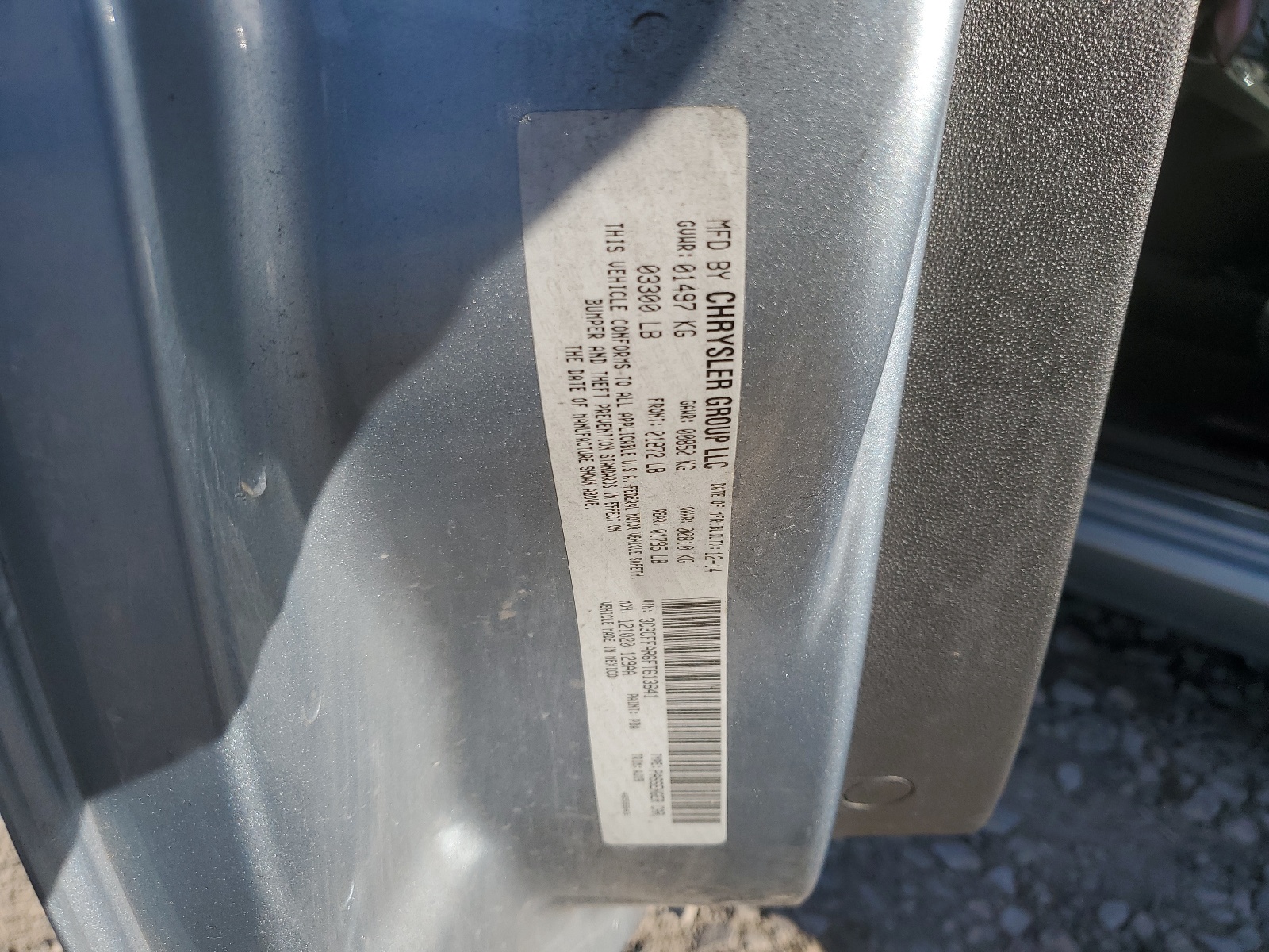 3C3CFFAR6FT613641 2015 Fiat 500 Pop