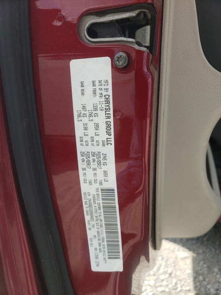 2011 Chrysler Town & Country Touring L VIN: 2A4RR8DG6BR604691 Lot: 59425494