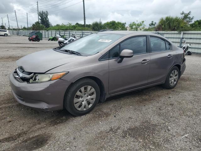 Sedans HONDA CIVIC 2012 Brown