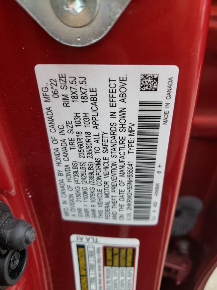 2HKRW2H55NH655041 2022 Honda Cr-V Ex