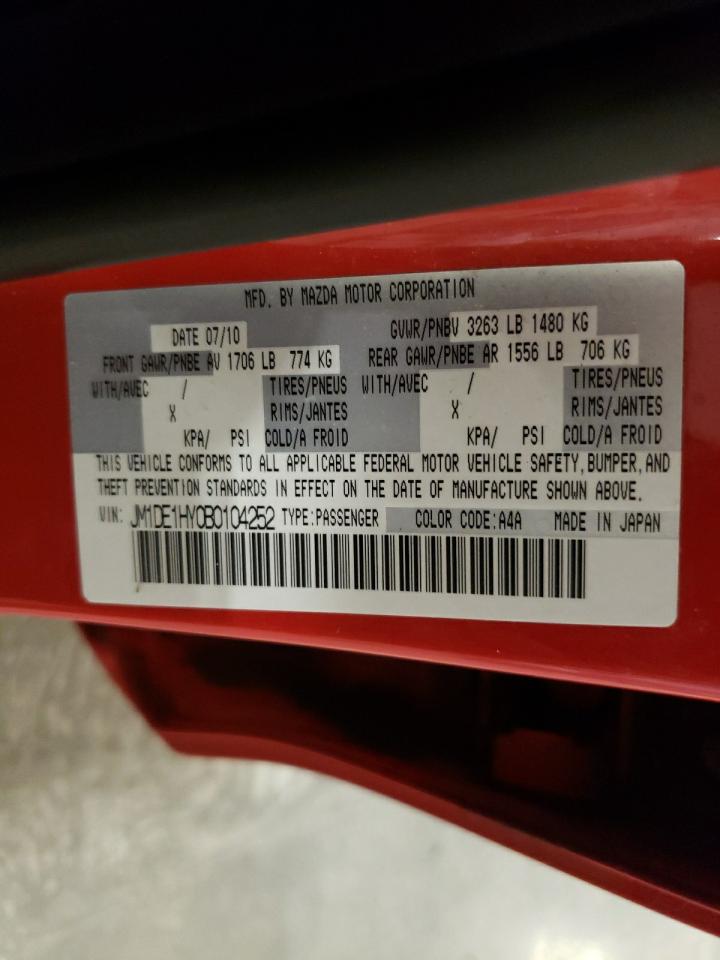 2011 Mazda Mazda2 VIN: JM1DE1HY0B0104252 Lot: 60038134