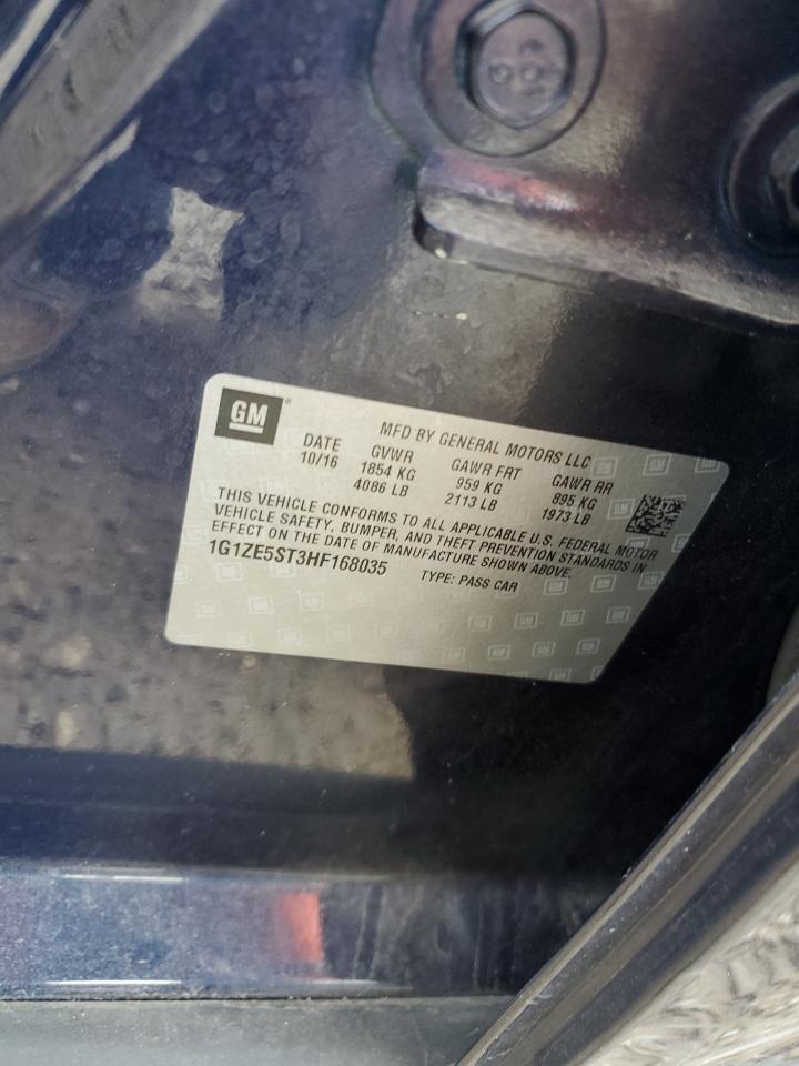 2017 Chevrolet Malibu Lt VIN: 1G1ZE5ST3HF168035 Lot: 58532544