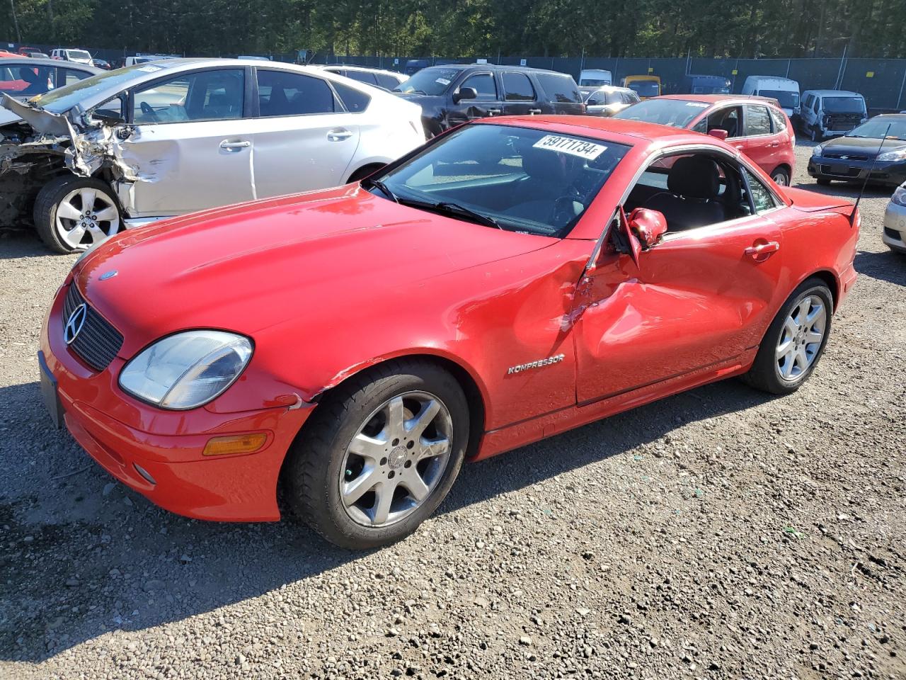 2002 Mercedes-Benz Slk 230 Kompressor VIN: WDBKK49F02F249818 Lot: 59171734