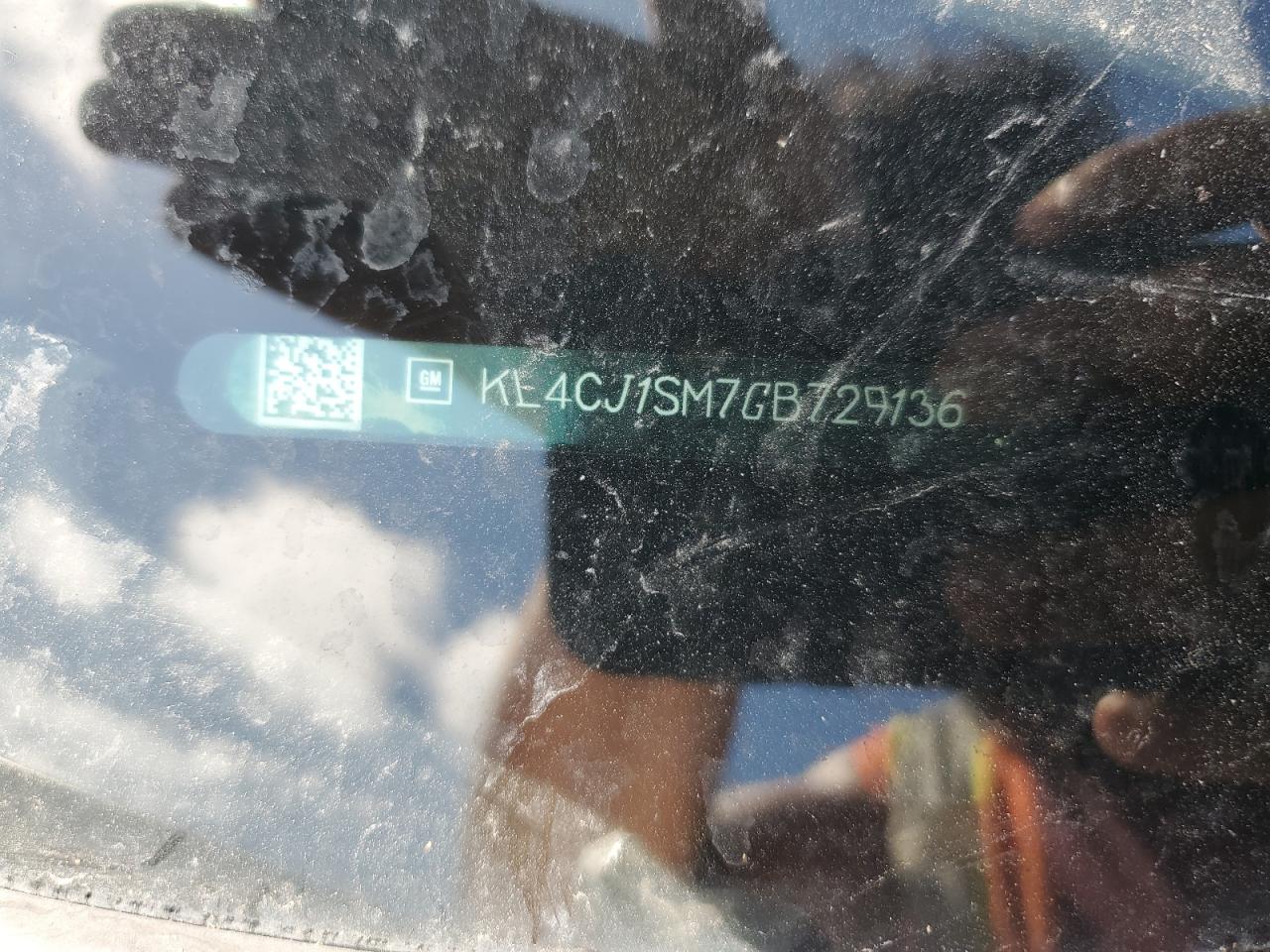 2016 Buick Encore Sport Touring VIN: KL4CJ1SM7GB729136 Lot: 60001464