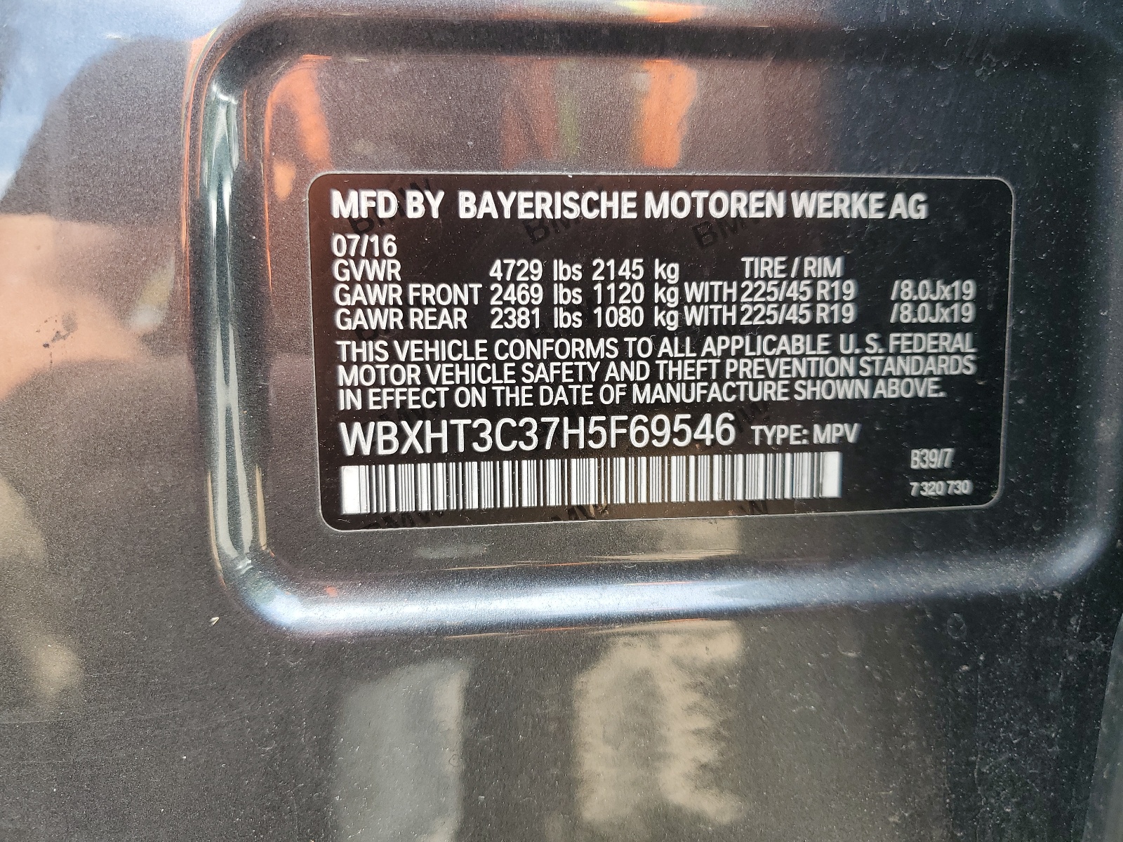 WBXHT3C37H5F69546 2017 BMW X1 xDrive28I