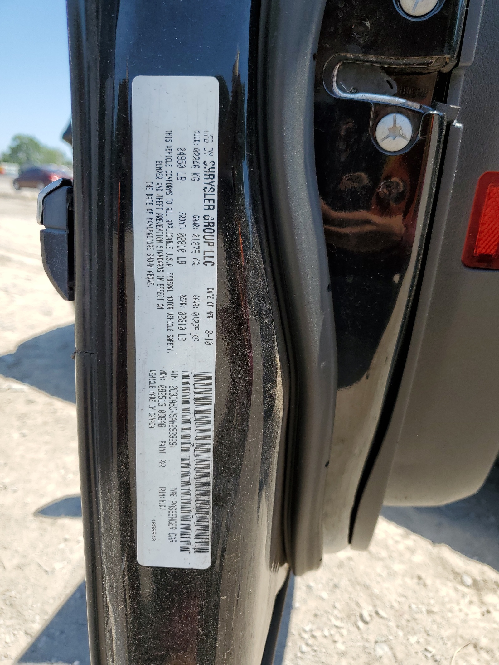 2C3CA5CV9AH293929 2010 Chrysler 300 Touring