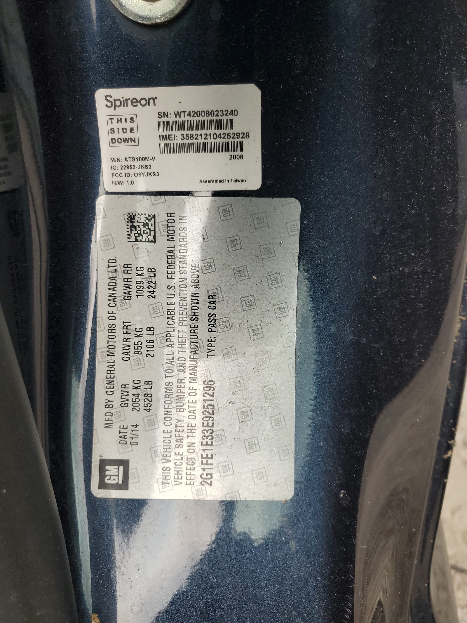 2G1FE1E33E9251296 2014 Chevrolet Camaro Ls