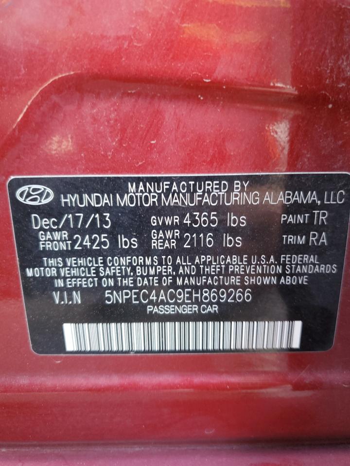 5NPEC4AC9EH869266 2014 Hyundai Sonata Se