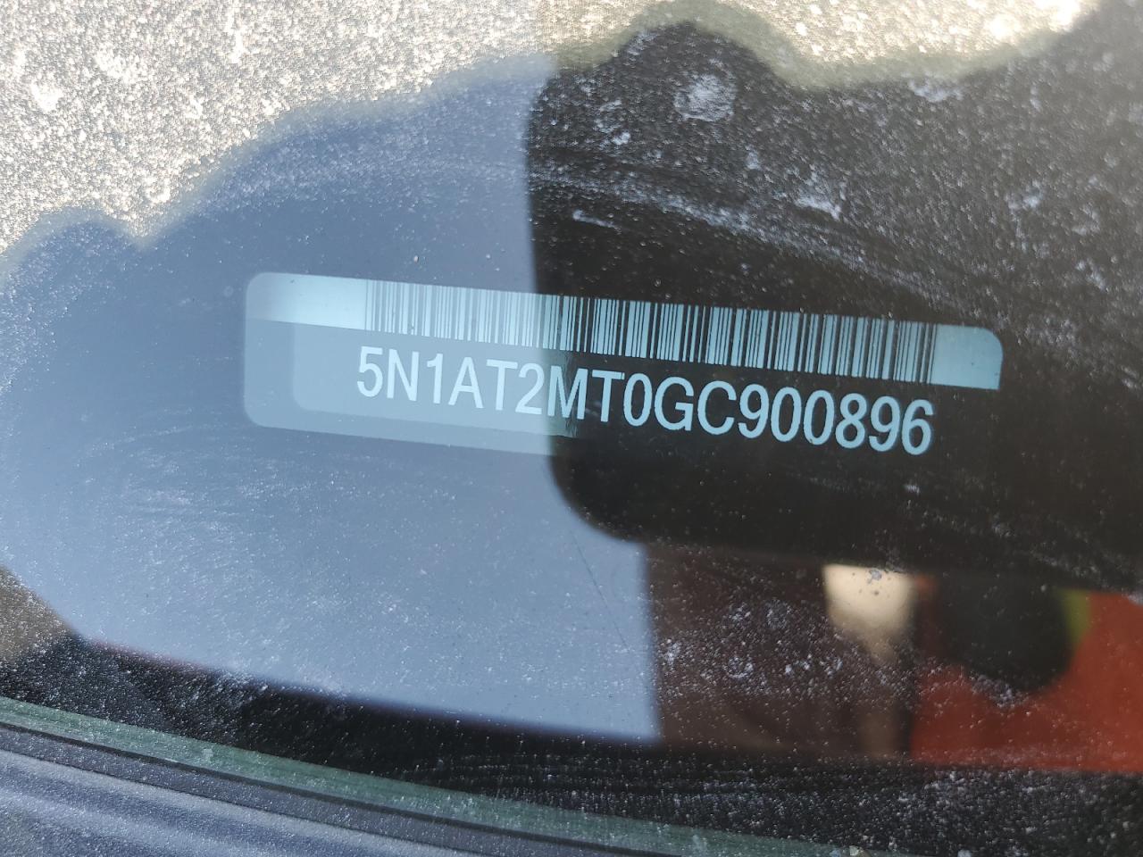 2016 Nissan Rogue S VIN: 5N1AT2MT0GC900896 Lot: 60479354