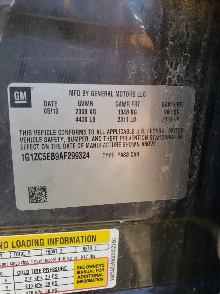 2010 Chevrolet Malibu 1Lt VIN: 1G1ZC5EB9AF299324 Lot: 57430624