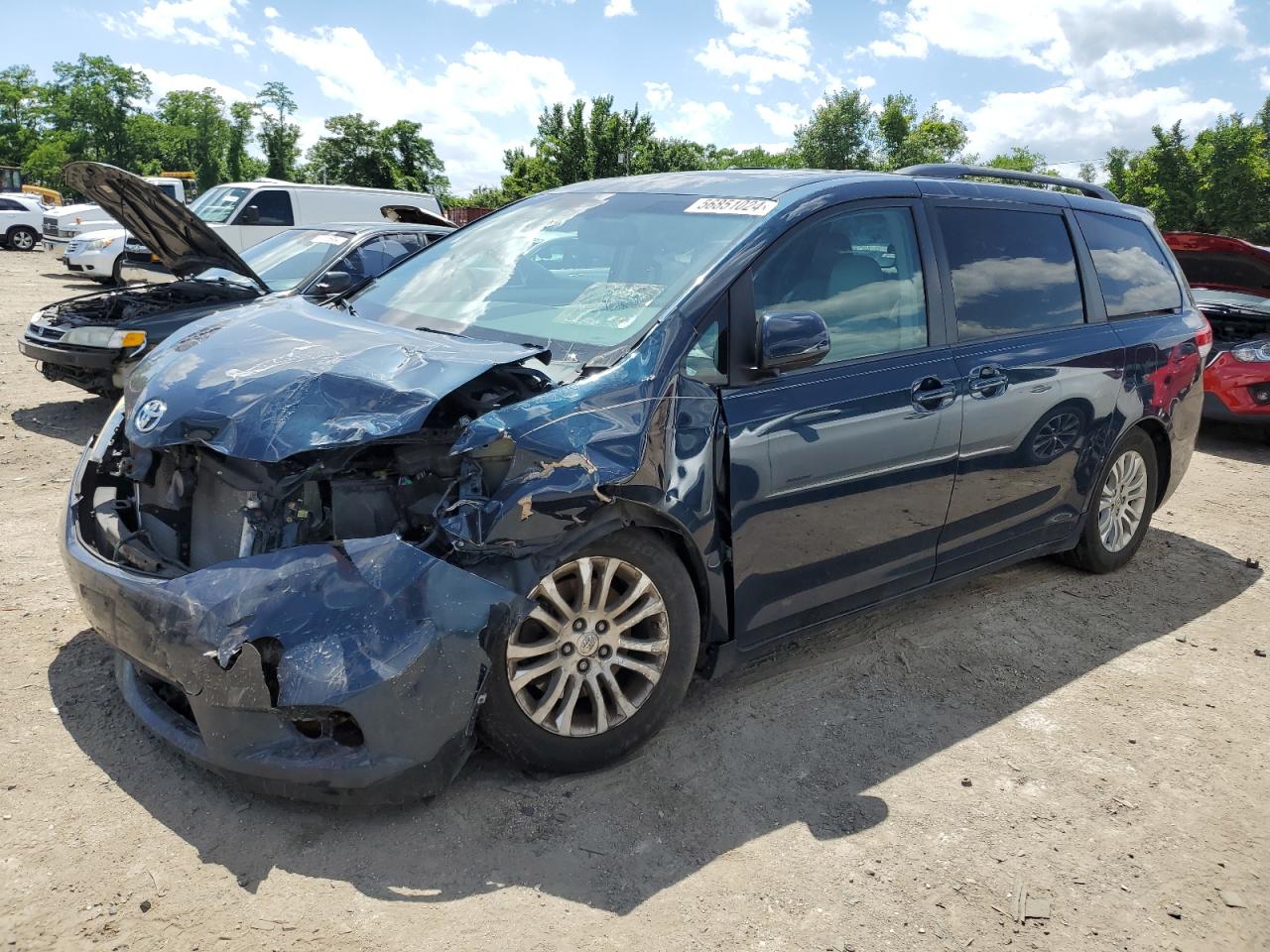 2012 Toyota Sienna Xle VIN: 5TDYK3DC6CS249472 Lot: 56851024