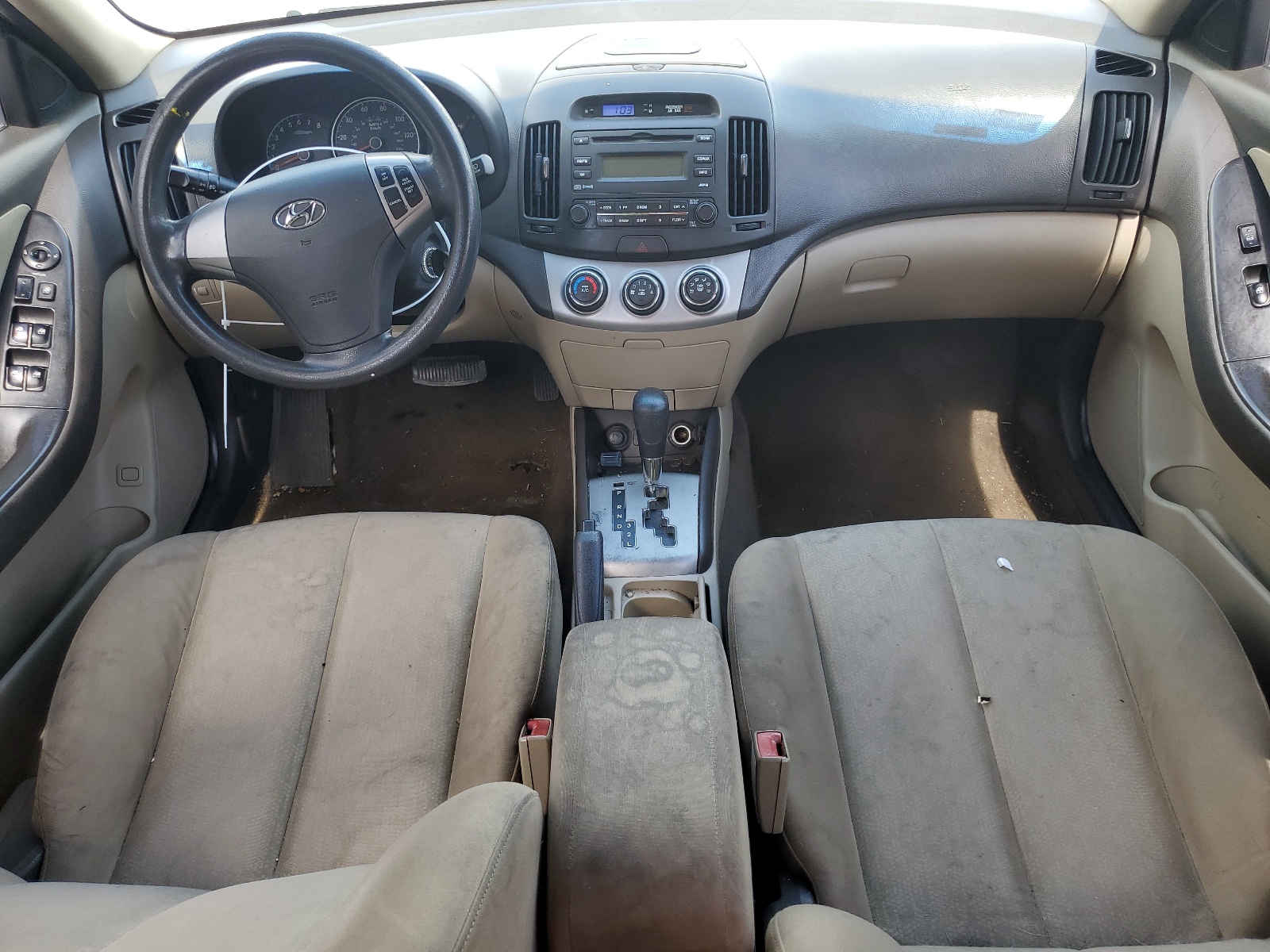 KMHDU4AD3AU132240 2010 Hyundai Elantra Blue