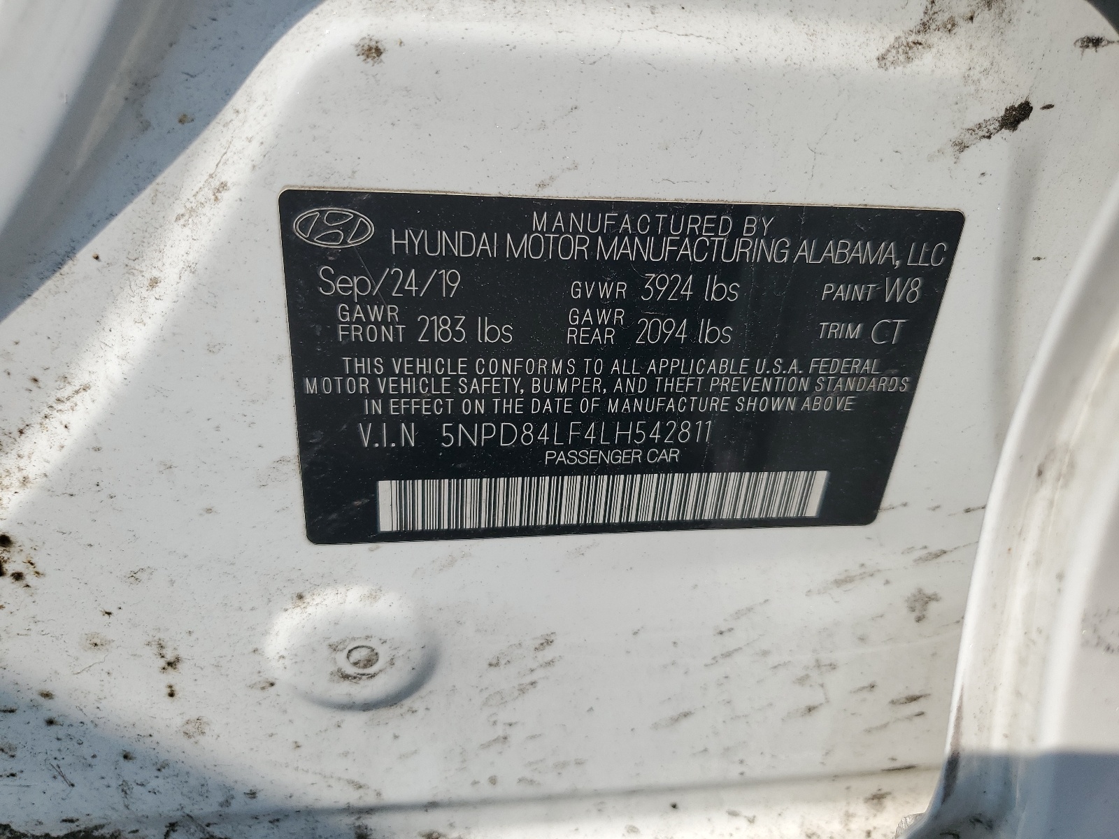 5NPD84LF4LH542811 2020 Hyundai Elantra Sel