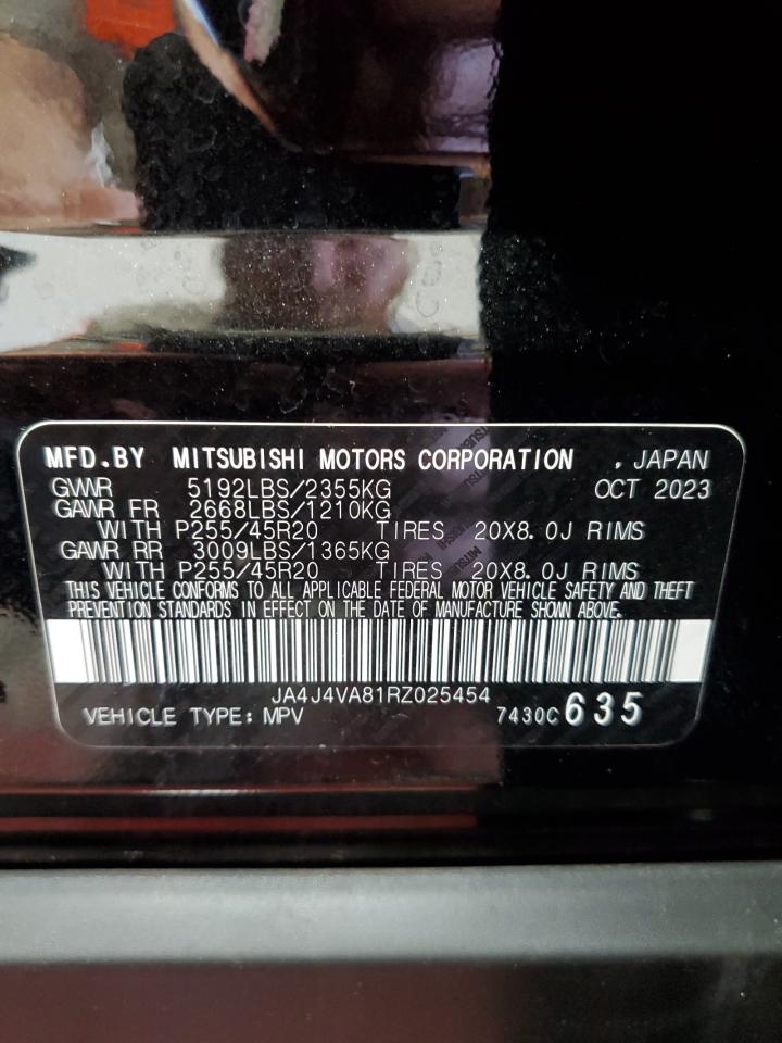 2024 Mitsubishi Outlander Se VIN: JA4J4VA81RZ025454 Lot: 59825634