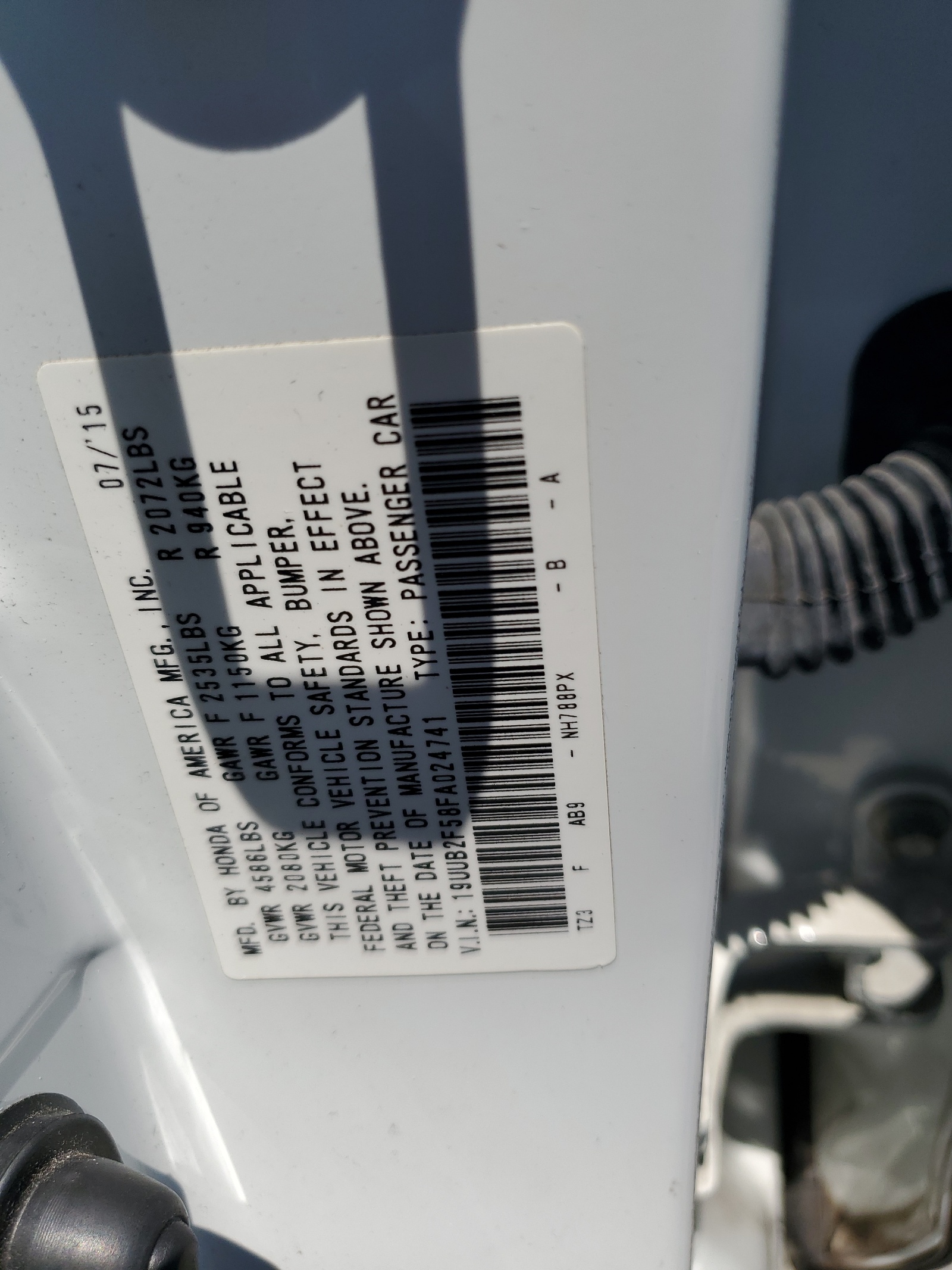 19UUB2F58FA024741 2015 Acura Tlx Tech