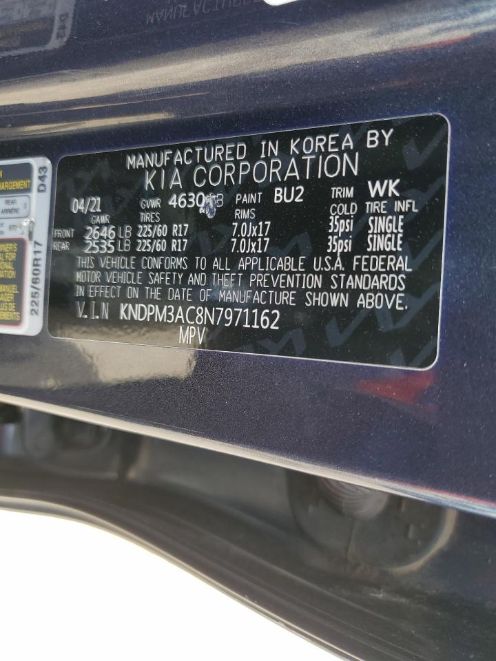 KNDPM3AC8N7971162 2022 Kia Sportage L