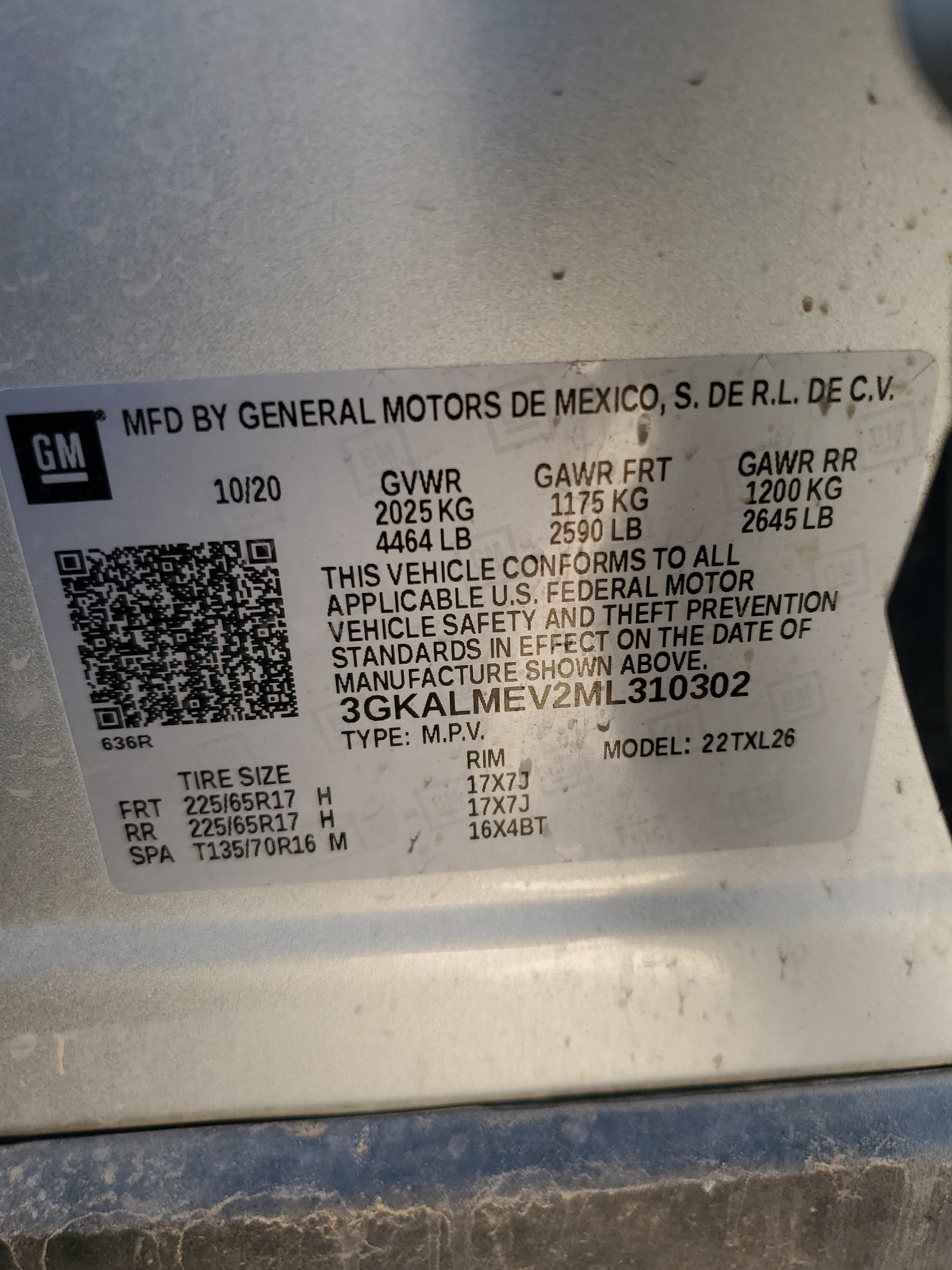 3GKALMEV2ML310302 2021 GMC Terrain Sle