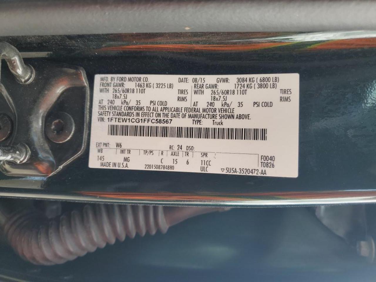 1FTEW1CG1FFC58567 2015 FORD F-150 - Image 14