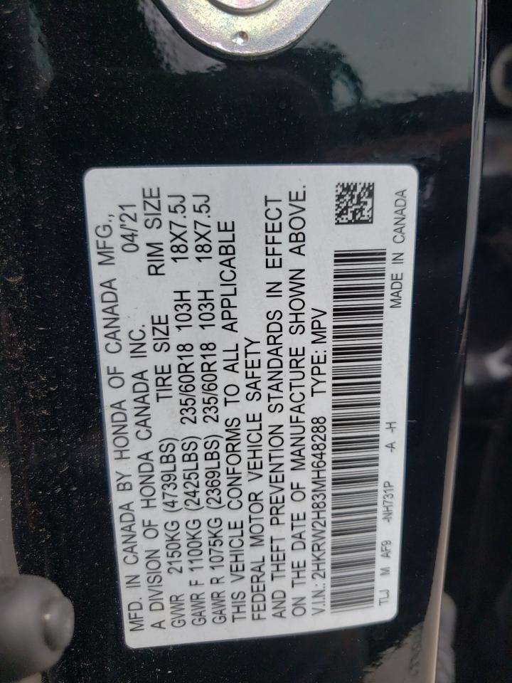 2HKRW2H83MH648288 2021 Honda Cr-V Exl