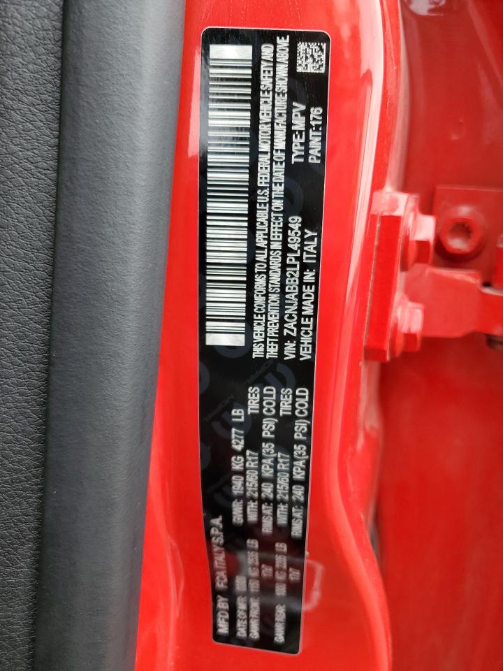 2020 Jeep Renegade Latitude VIN: ZACNJABB2LPL49549 Lot: 59883584