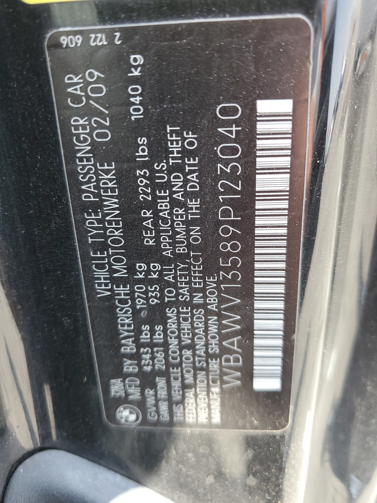 WBAWV13589P123040 2009 BMW 328 I Sulev