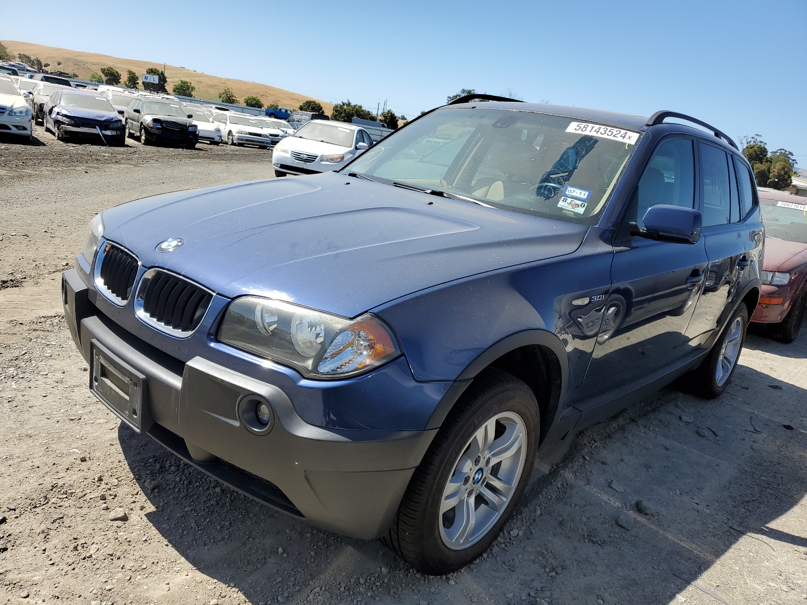 WBXPA93455WD15241 2005 BMW X3 3.0I