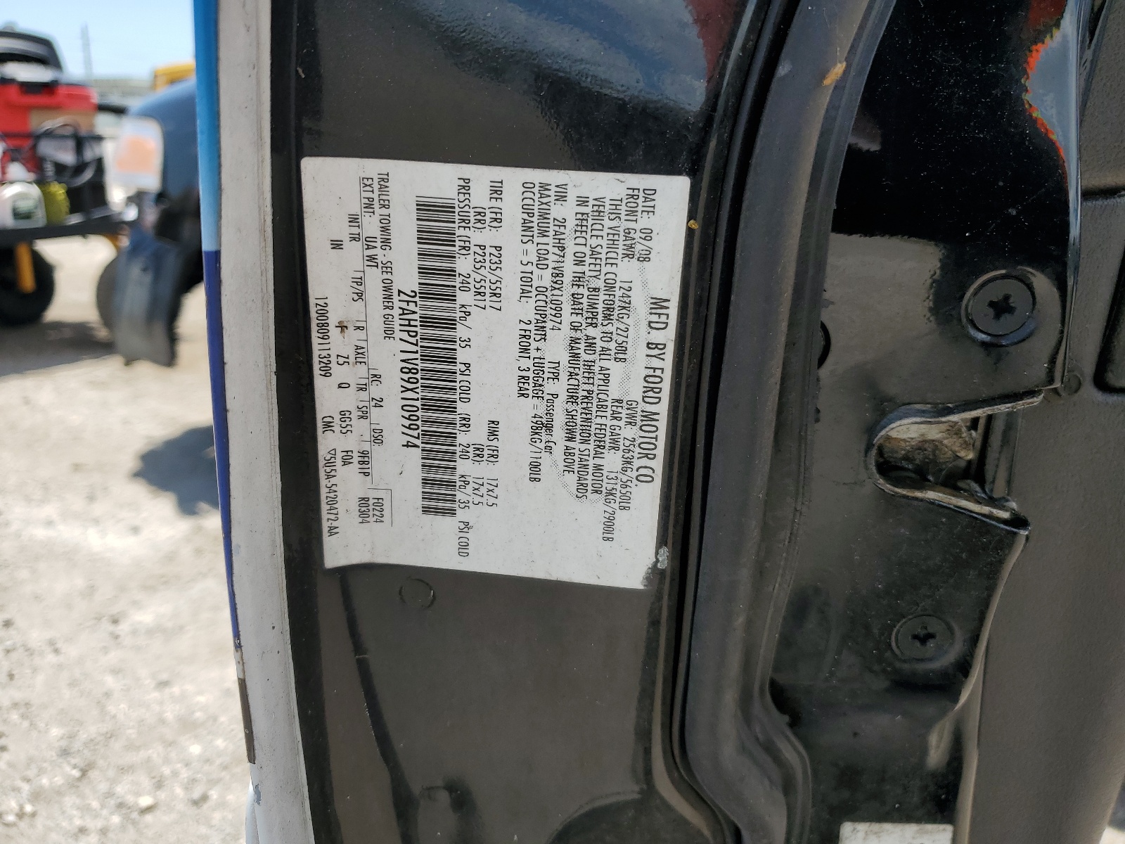 2FAHP71V89X109974 2009 Ford Crown Victoria Police Interceptor