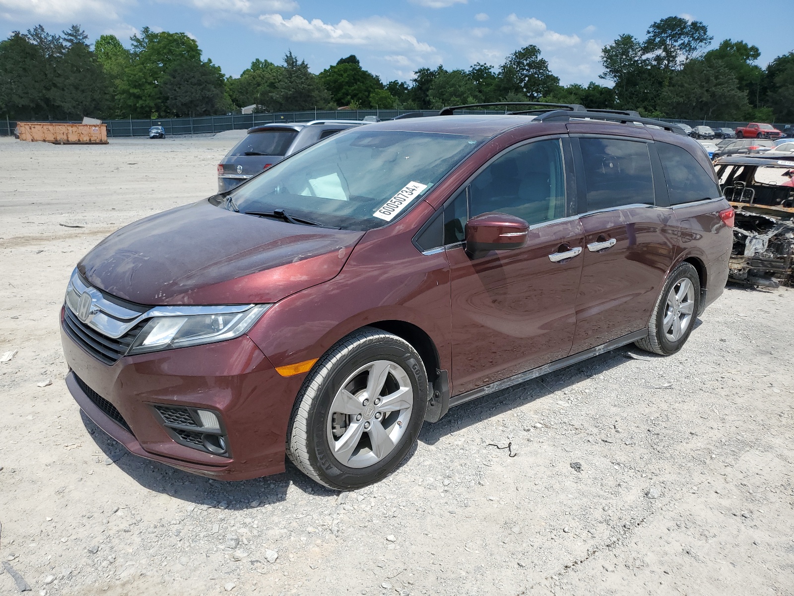 2019 Honda Odyssey Exl vin: 5FNRL6H79KB015877