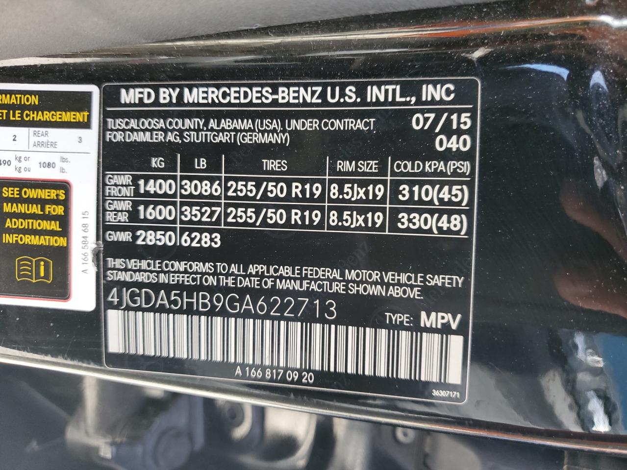 4JGDA5HB9GA622713 2016 Mercedes-Benz Gle 350 4Matic