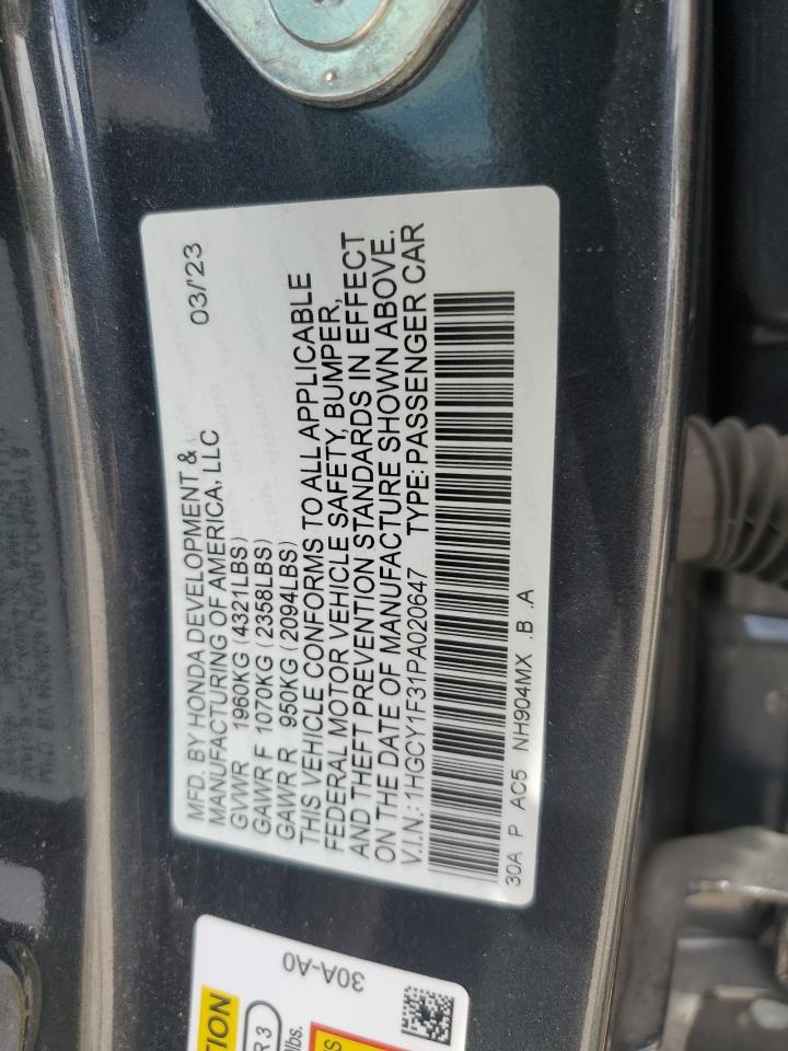 1HGCY1F31PA020647 2023 HONDA ACCORD - Image 13