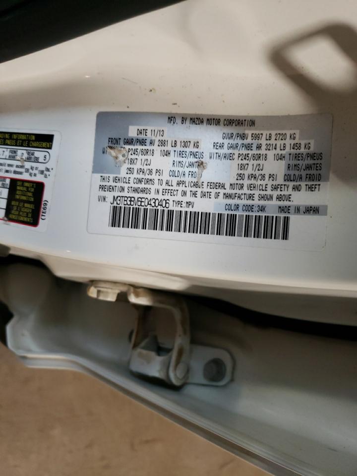 2014 Mazda Cx-9 Sport VIN: JM3TB3BV6E0430406 Lot: 59274954